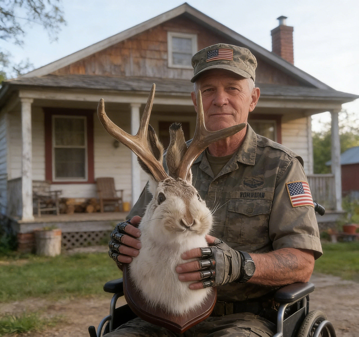 ❤️Handcrafted Jackalope-Decorative Arts