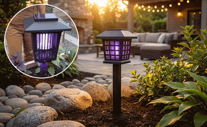🔥Summer Sale 50% OFF !!Eco-Friendly - 2-in-1 Solar Powered Mosquito Zapper & Garden Stake Light