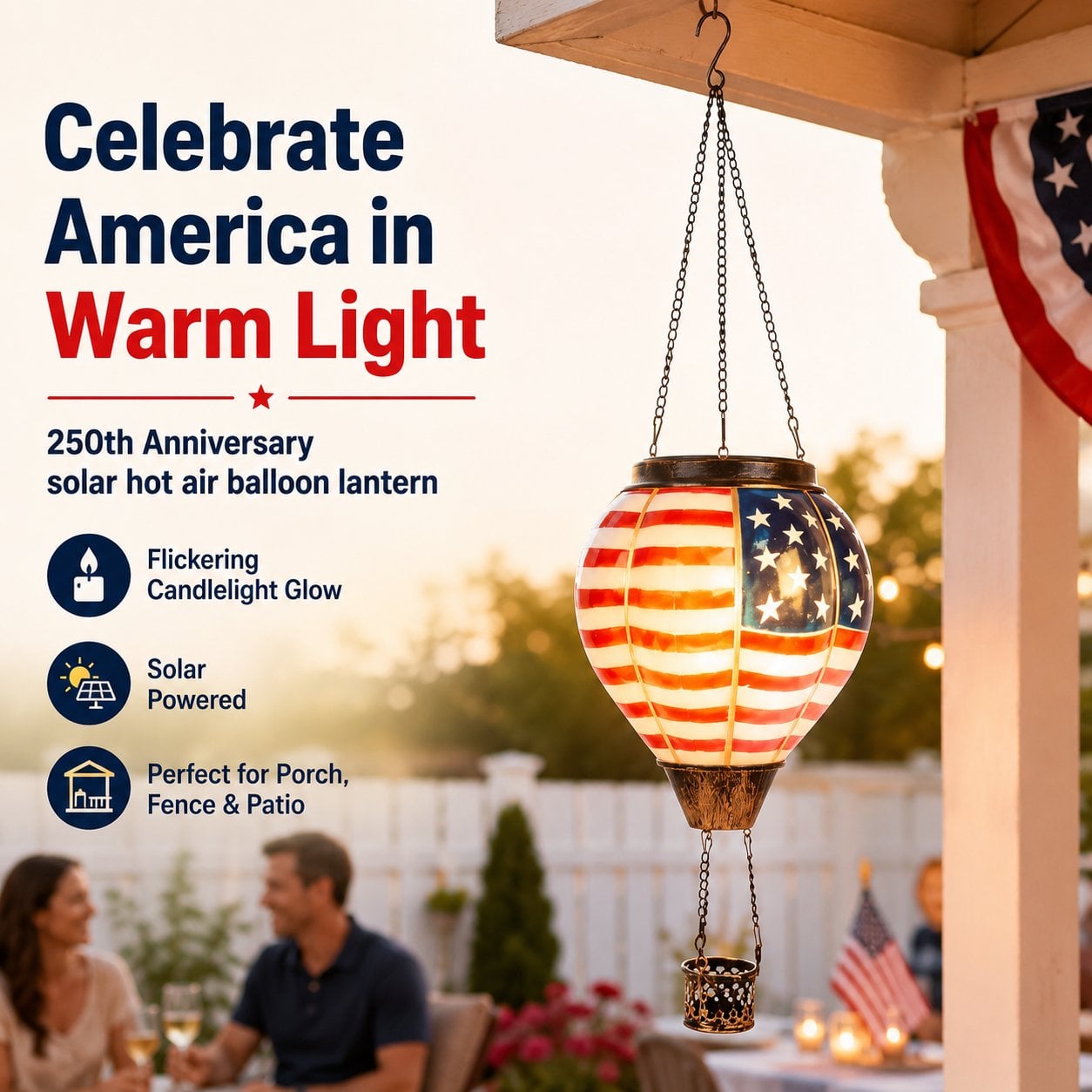 🔥Anniversary Sale: 70% OFF!!✨250th Anniversary Solar Hot Air Balloon Lantern🏮