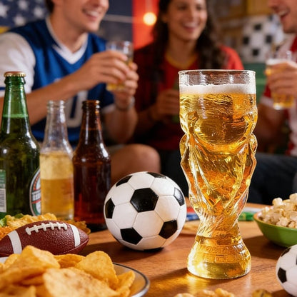 ⚽🏆 World Cup Sale – Soccer Trophy-Style Beer Glass