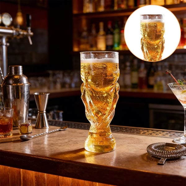 ⚽🏆 World Cup Sale – Soccer Trophy-Style Beer Glass