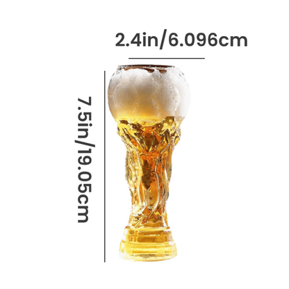⚽🏆 World Cup Sale – Soccer Trophy-Style Beer Glass