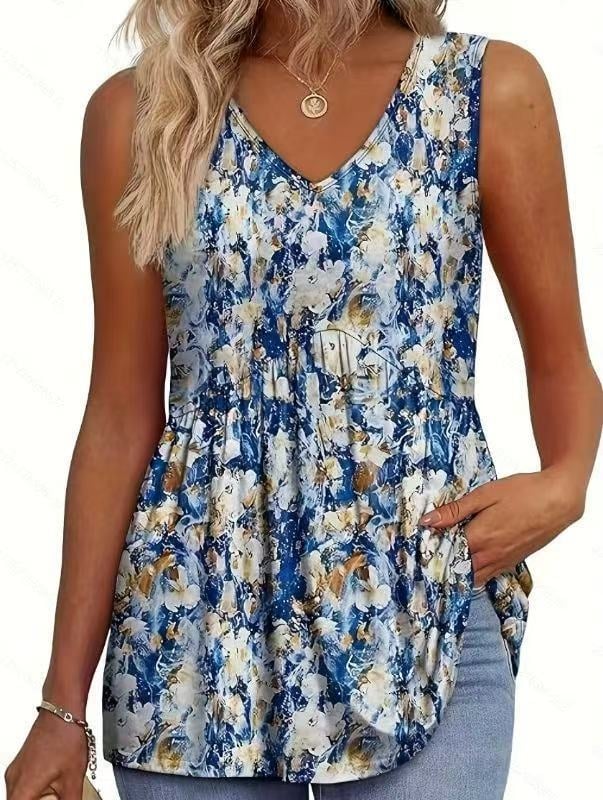 🔥🔥Last Day 50% OFF🔥2026 Women's Flowy Peplum Tank Top – V Neck Sleeveless Stretchy Summer Top