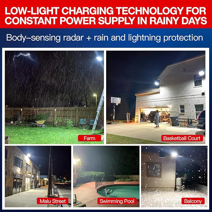 ⏰Last Day Sale 70% OFF - Commercial 1000000LM LED Outdoor Dusk to Dawn Solar Road Area Lamp