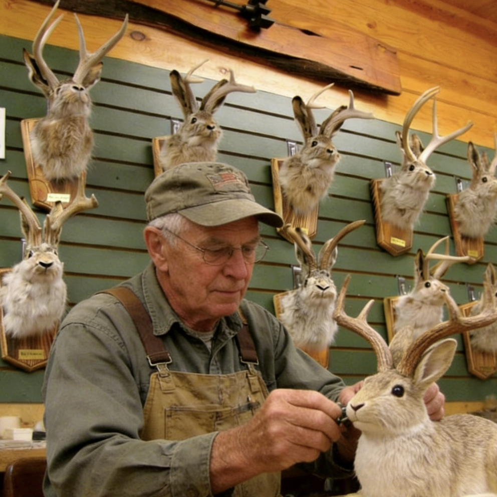 ❤️Handcrafted  Jackalope-Decorative Arts