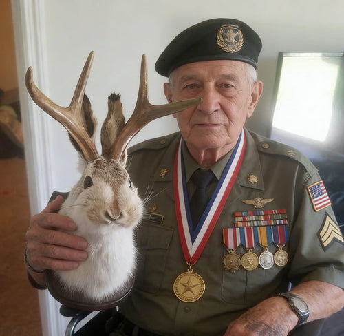 ❤️Handcrafted  Jackalope-Decorative Arts