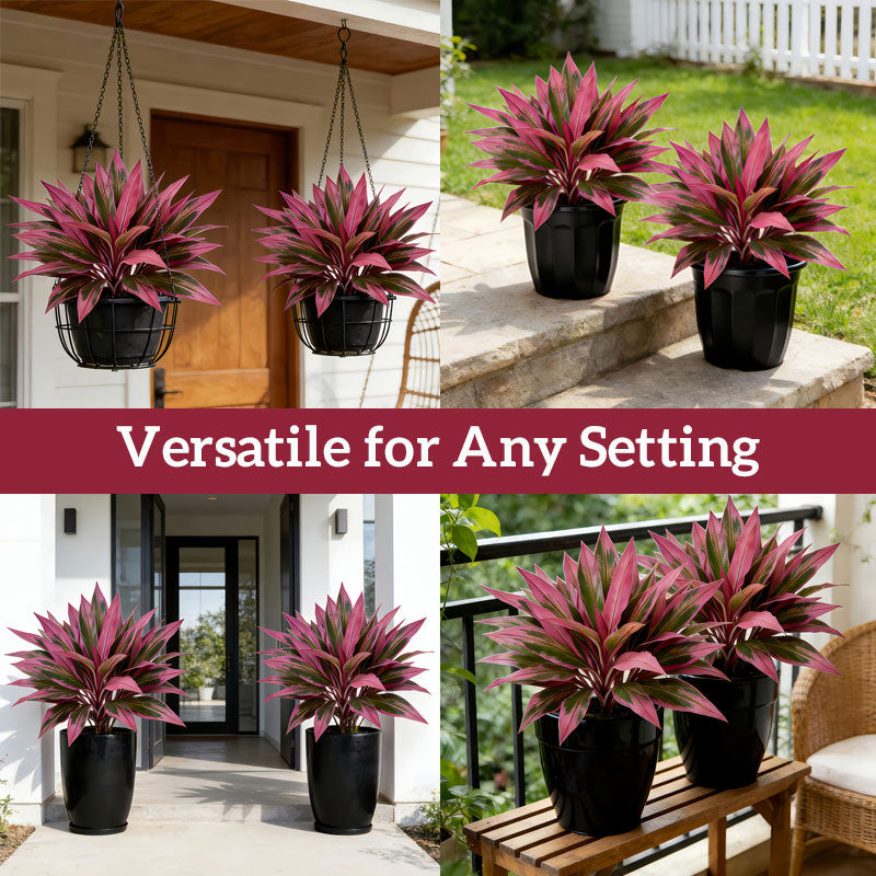 💖Last Day!! Buy 1 Get 1 FREE🏡🌿Artificial Red Cordyline Ti Plant – No-Fuss Year-Round Vibrant Foliage!