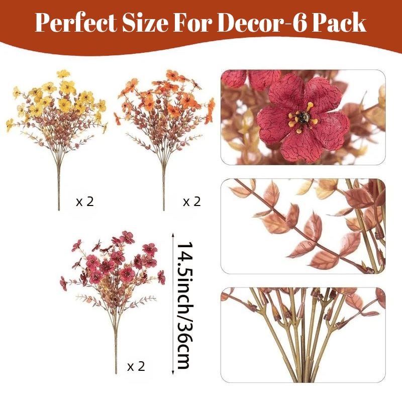 ✨Simulated Eucalyptus Violet Bouquet Decoration