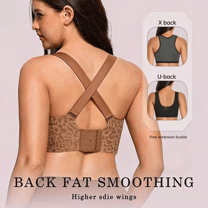 🏆Mother's Day SALE 49% OFF 🔥Super Firming Leopard Print Jelly  Bra | Women Wirefree Bras 👍No More Sagging Breasts