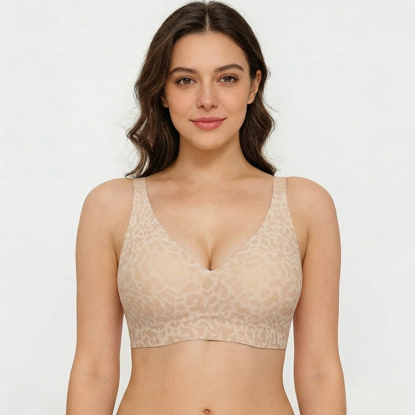 🏆Mother's Day SALE 49% OFF 🔥Super Firming Leopard Print Jelly  Bra | Women Wirefree Bras 👍No More Sagging Breasts