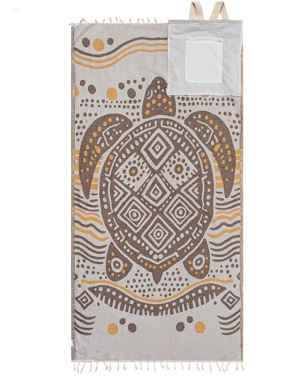 ⏰LAST DAY $20 OFF - 🏖️ 2-in-1 Turkish Cotton Towel Bag with Inner Zip Pocket & Sand-Repelling Fabric