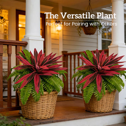 💖Last Day!! Buy 1 Get 1 FREE🏡🌿Artificial Red Cordyline Ti Plant – No-Fuss Year-Round Vibrant Foliage!
