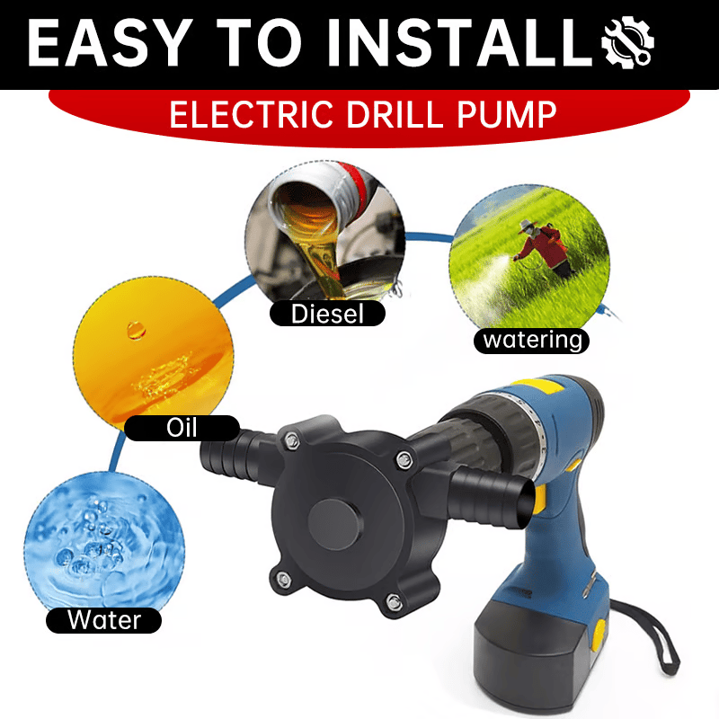 💥Limited-time Offer 50% OFF 🔥Portable Electric Drill Pump