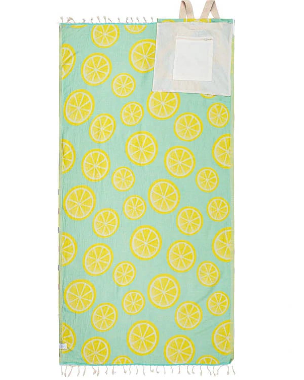 ⏰LAST DAY $20 OFF - 🏖️ 2-in-1 Turkish Cotton Towel Bag with Inner Zip Pocket & Sand-Repelling Fabric