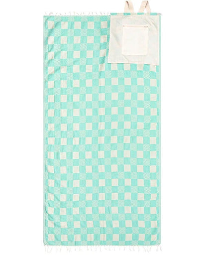 ⏰LAST DAY $20 OFF - 🏖️ 2-in-1 Turkish Cotton Towel Bag with Inner Zip Pocket & Sand-Repelling Fabric