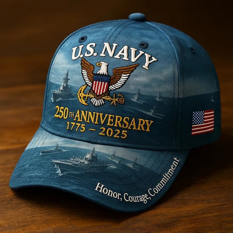 🔥 Father’s Day Sale - ❤️ U.S. Marine Corps 250th Anniversary Commemorative Embroidered Cap 🇺🇸