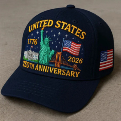 🔥 Father’s Day Sale - ❤️ U.S. Marine Corps 250th Anniversary Commemorative Embroidered Cap 🇺🇸