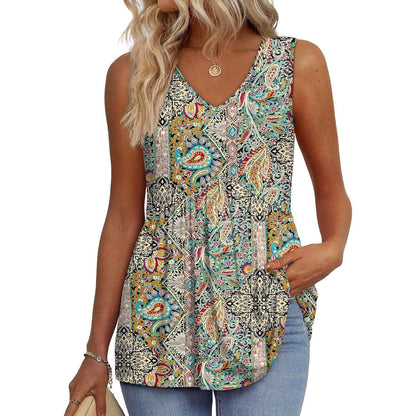 🔥🔥Last Day 50% OFF🔥2026 Women's Flowy Peplum Tank Top – V Neck Sleeveless Stretchy Summer Top
