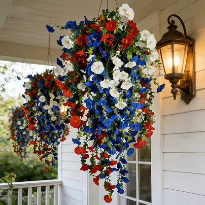✨ Celebrate America's 250th Anniversary with Patriotic Hanging Flower Baskets