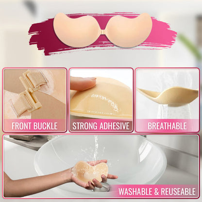 🌷 Invisible Diva Strapless Backless Push up Bra