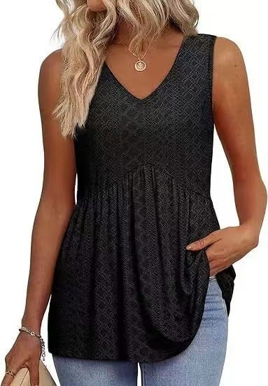 🔥🔥Last Day 50% OFF🔥2026 Women's Flowy Peplum Tank Top – V Neck Sleeveless Stretchy Summer Top